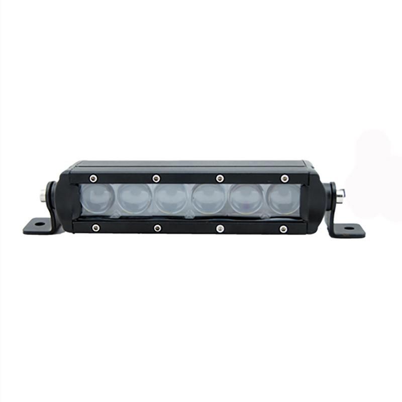 Single Row 4D Lens 30W LED Light Bar Car
