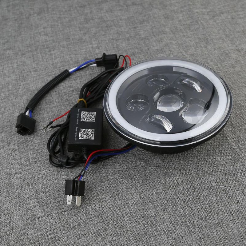 Xf2906D13 Bluetooth 7" LED Headlight RGB Angel Eye Halo for Harley Motorcycle