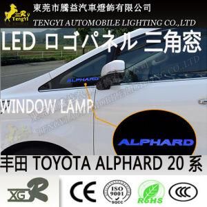 LED Auto Car Window Light Logo Panel Lamp for Toyota Alphard Vellfire 20series