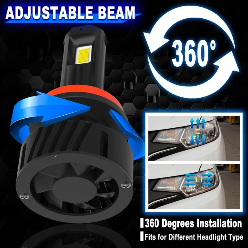 Powerful Super Bright LED Bulb LED Headlight H1 H4 H7 H8 H11 Hb3 Hb4 Auto Lamp Car Automobiles LED Head Lamp 12V 24V