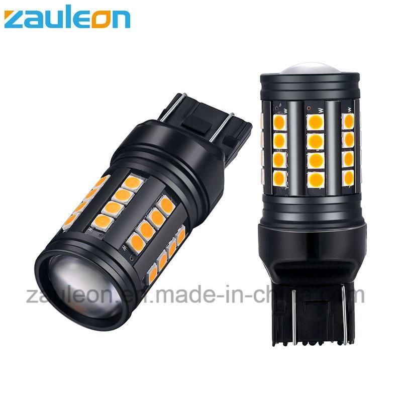 T20 Wedge 7440 W21W Amber Bulb for Car Turn Light