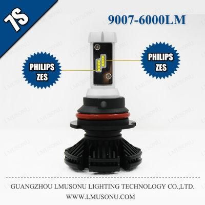Lmusonu 7s Car Headlight 9007 LED Headlights LED Auto Lamp 25W 6000lm