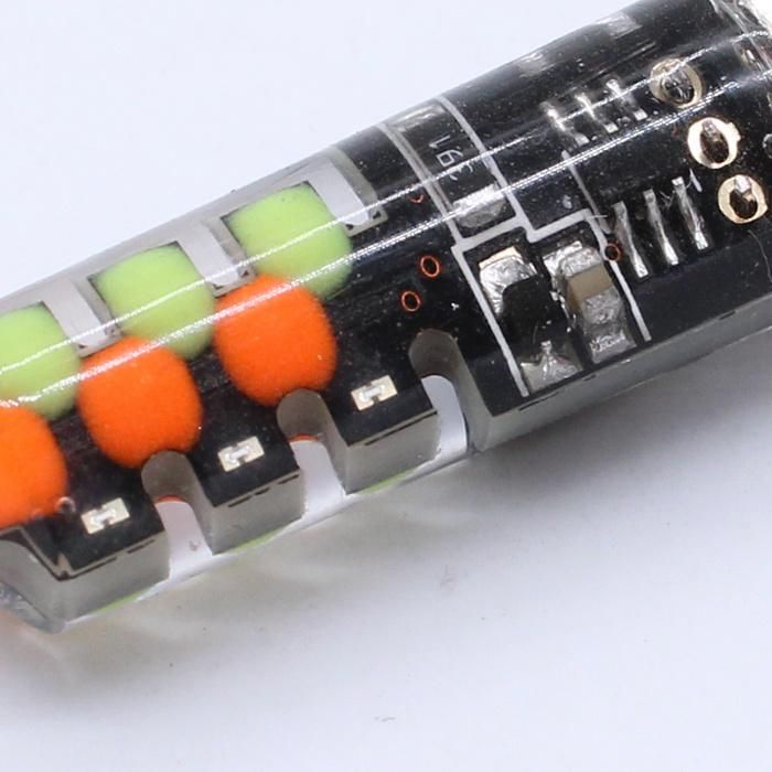 High Quality T10 RGB 6SMD Red Board with Remote Strobe Wide Light Car ED Control 5050 Colorful Reading Lamp