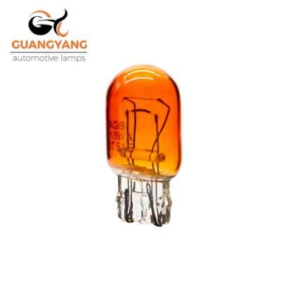 Amber T20 7443 12V 21/5W Halogen Lamps Wy21/5W Auto Parking Bulbs