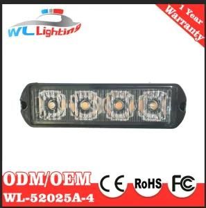 4 LED 3W Thin Surface Mount Strobe Light