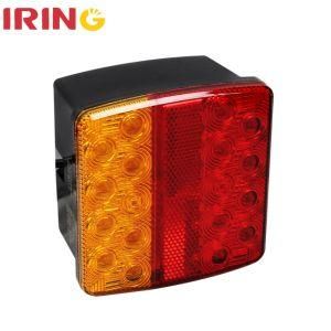 12V Waterproof LED Boat Marine Trailer Auto Tail Rear Light with Number Plate.