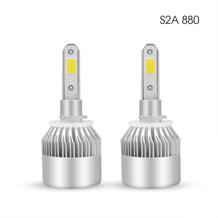 S2 H7 H4 LED Bulb Car Headlight H11 H1 H13 H3 H27 9005/Hb3 9006/Hb4 9007 Hi-Lo Beam 72W