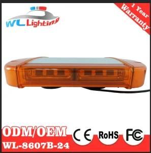 Amber 12V/24V Magnetic 24W Linear LED Mini Lightbar for Car