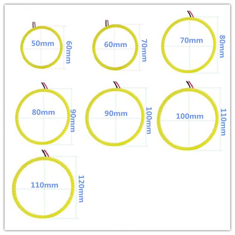 Flexible Flowing Car DRL Running Turn Signal Angel Eye White Amber LED Daytime Running Light Headlight Strip 30cm 45cm 60cm