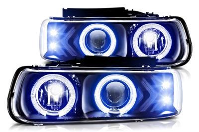 New Car Headlight Black Headlight Head Lamps