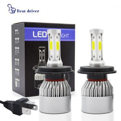 Cheapest S2 Car LED Headlight COB 72W 8000lm 6000K 9-32V H1 H3 H7 H11 9005 9006 H4 9004 9007 H13 Car Headlights LED Headlight Kit