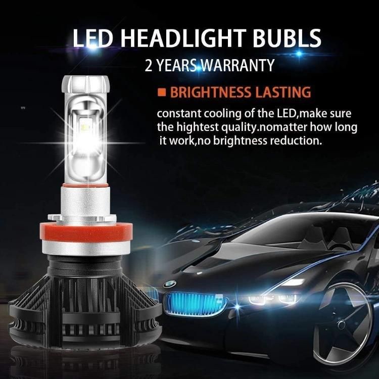 LED Headlights Bulbs Conversion Kit Lights 50W 6000lm 3000K/6500K/8000K H1 H11 Hb3 9005 9006 Auto X3 Zes Car Headlight H4