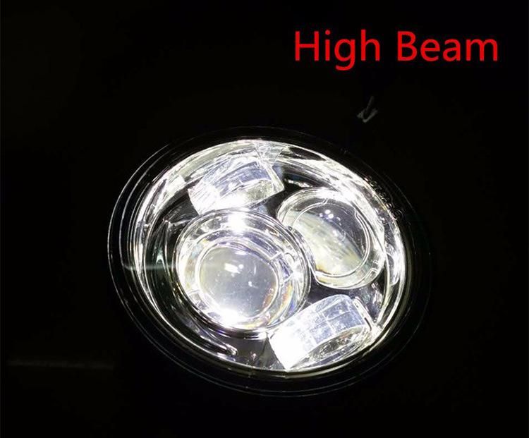 Motorcycle 5 Inch Moto Round Headlamps for Harley Dyna Fxdf Model Driving Lamps 5" Fat Bob Projector LED Headlight
