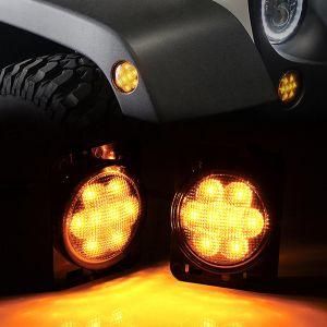 Front Turn Signal Lights for Jeep Wrangler Jk Jku 2007-2018 3W 12V off-Road Accessories