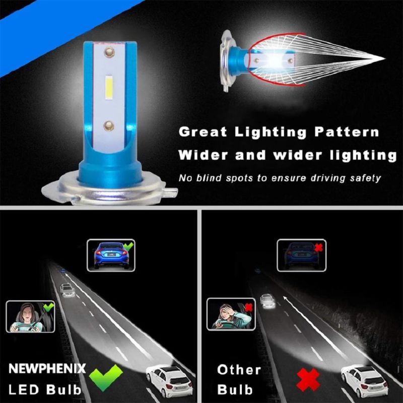 Mini Design Auto Lighting 4800lm Mi8 6500K LED Headlight for Cars