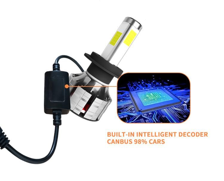 New LED K9 Super Bright LED Car Headlight COB Chips 36W H4 H7 H11 LED Auto Lamp