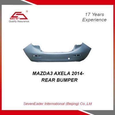 High Quality Auto Car Spare Parts Rear Bumper for Mazda3 Axela 2014-