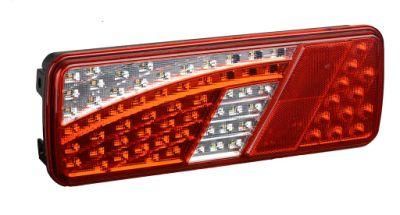 E-MARK 10-30V UV PC Lens LED Rear Combination Tail Lights for Trucks Trailer