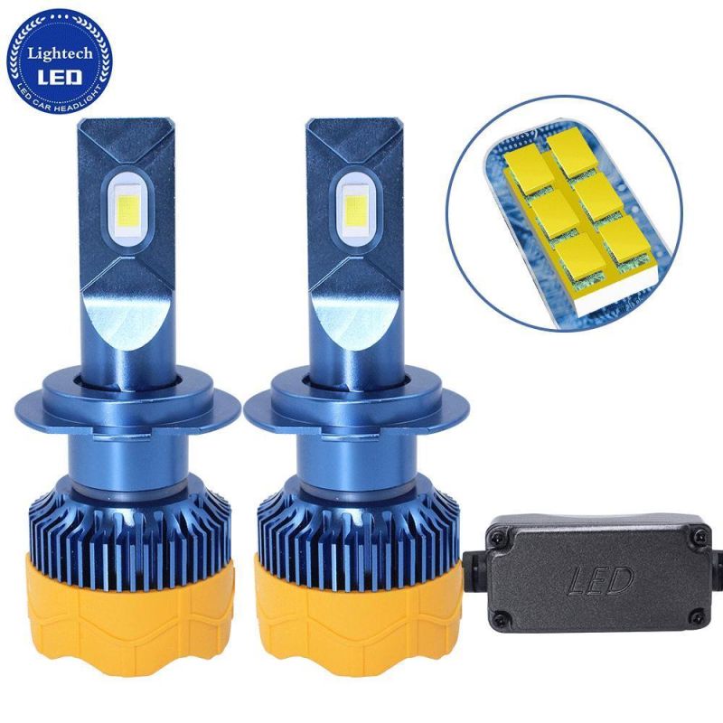 Lightech Wholesale LED Headlight Bulb Gt7 H1 H3 H11 9005 9006 880/881 H7 9012 5202 LED Auto Lights 6000lumen 12V DC Powerful LED Headlight