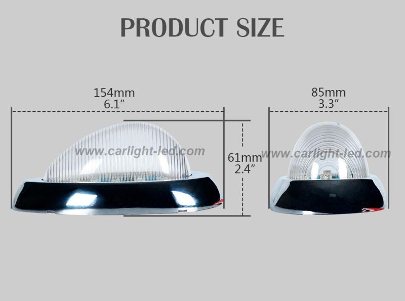 Oval Side Marker and Turn Signal Sealed Light