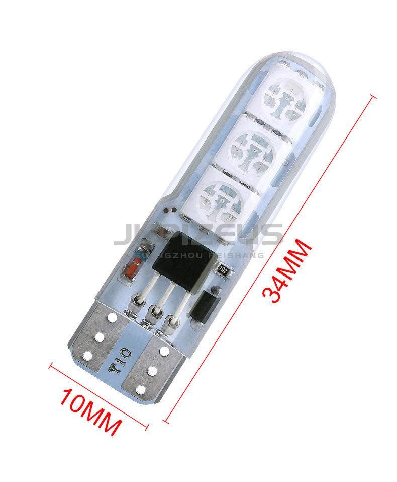 T10 5050 6SMD Remote Control T10 LED RGB Light Bulb LED Lamp Auto Car LED Interior LED T10
