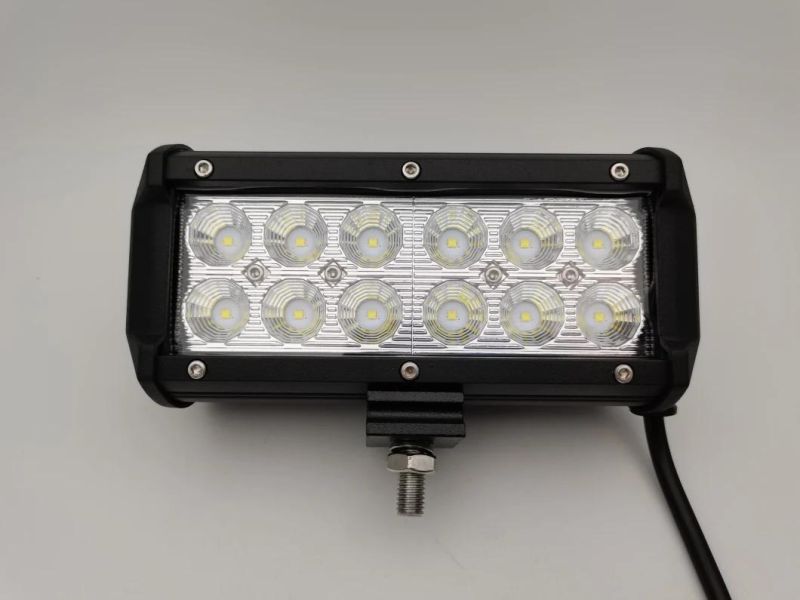 High Efficacy LED Bar Light for Car 3030 SMD 2 Rows 36W 7 Inch LED Light Bar