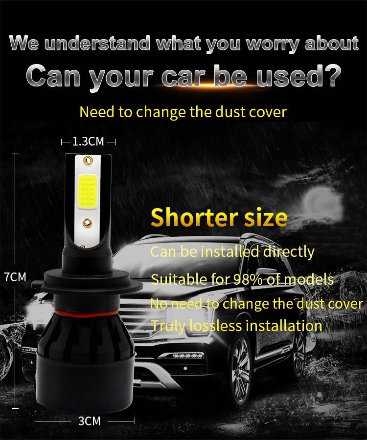 Cheap Adjustable Replacement Small Mini L1 LED H7 Car Light, Automotive Lamp 16000lm H11 H4 Auto M2 Car H4 LED H7 LED Headlight