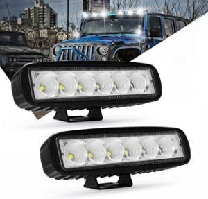 LED Lights Bar, Modern Car 2PCS 18W 6 Inch Flood Driving Light
