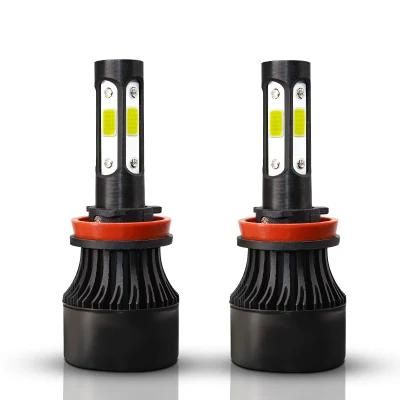 Carolyn S3 X7 4 Sides LED Headlight H11 6000K 12000lm COB LED Headlight Bulb H4 H7 H11