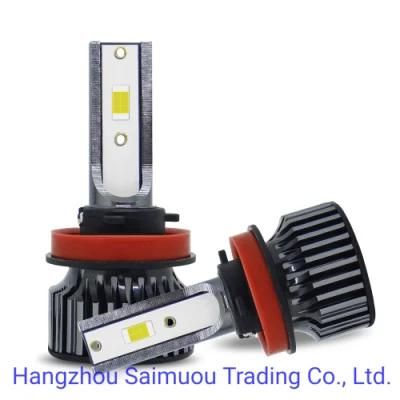 H11 LED COB Lights 6000lm Motorcycle Lamp 6000K Water Proof Auto Headlight