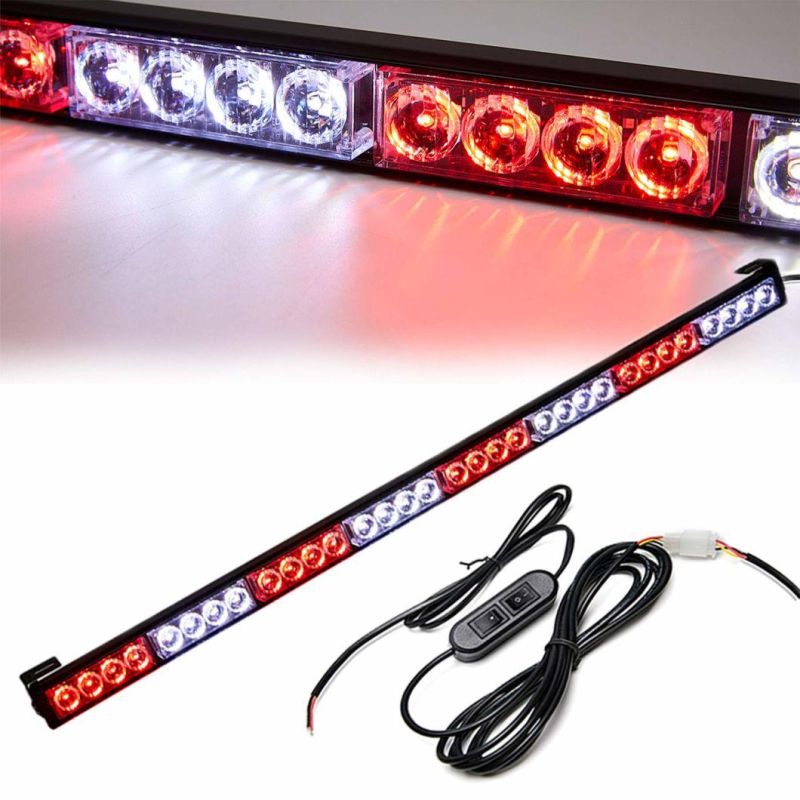 High Power 72W Car COB Warning Light Car Styling External Emergency Strobe Lights Flash Bar