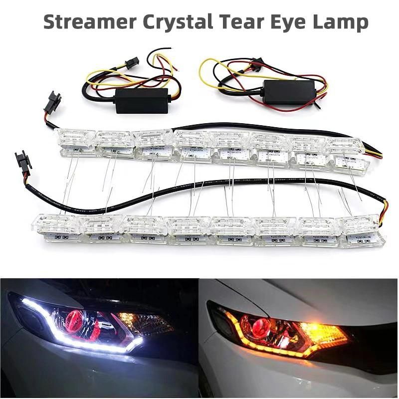 Raych New Arrival LED Strip Light Driver Built External Dual Color Running LED Work Light Turn to Daytime Running Light Bar