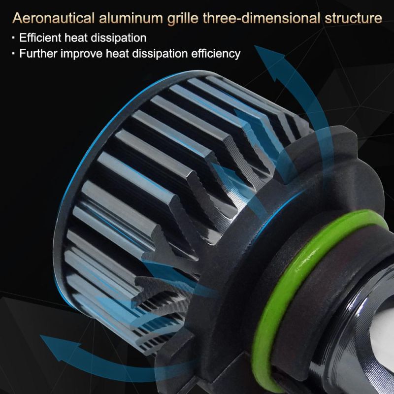 Powerful Super Bright LED LED Headlight 9006 Hb4 Auto Lamp Car Automobiles LED Head Lamp 12V 24V 6000K White Light