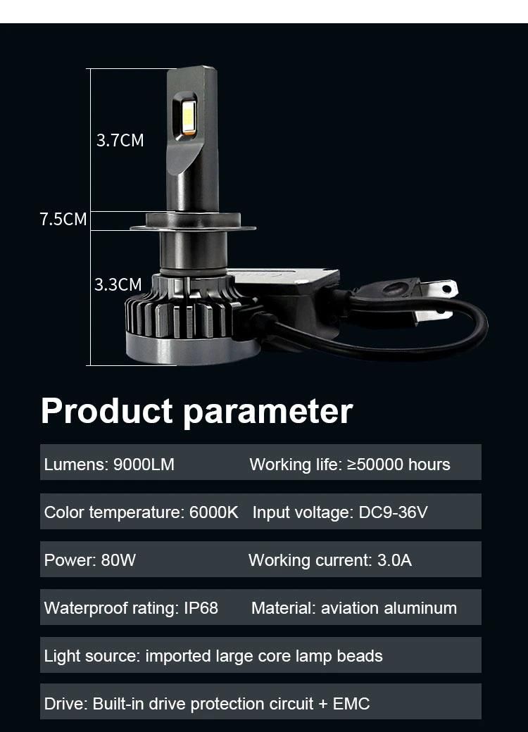 G50 C6 H7 H4 LED Car Headlight H1 H3 H8 H11 LED 9005 Hb4 9006 Hb5 Hb3 Hb2 9003 9004 9007 Car Lights Bulb 6500K Canbus