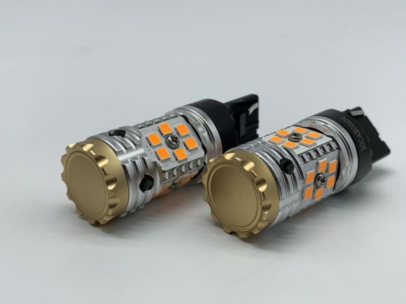 2400lm Canbus Anti Hyper Flash T20 7440 7443 W21W Wy21W Dual Brightness LED Turn Signal Light