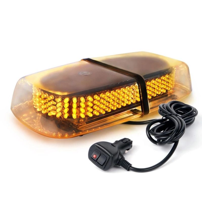 LED Roof Top Mini Bar, Truck Car Vehicle Law Enforcement Emergency Hazard Beacon Caution Warning Snow Plow Safety Flashing Strobe Light with Magnetic