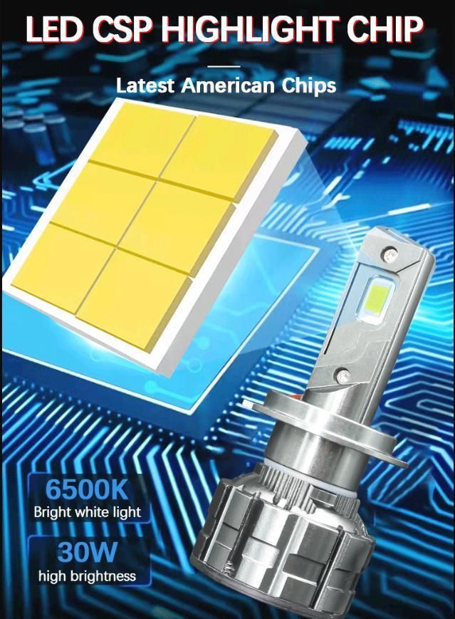 Newest Product X7 LED Car Lights Double Copper Plate H1 H4 H7 H11 9005 9006 Car LED Headlights
