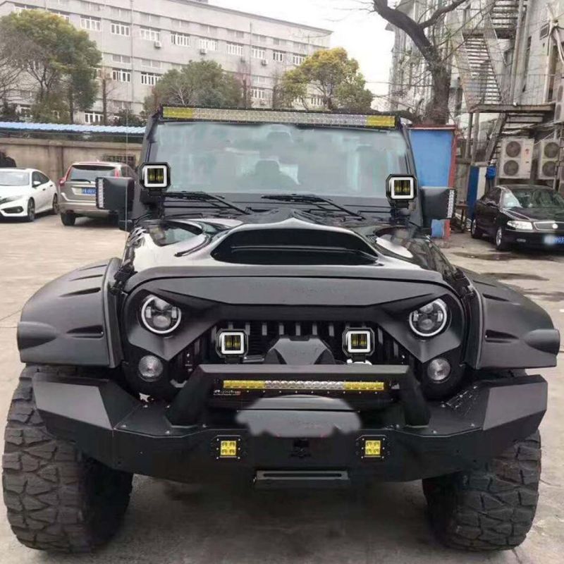 Jeep ATV UTV SUV Boat Marine 3 Inch 6500K 40W White Fog Light 10-80V DC Waterproof Square LED White Angel Eye Light Strip off-Road Vehicle Boat LED Work Light