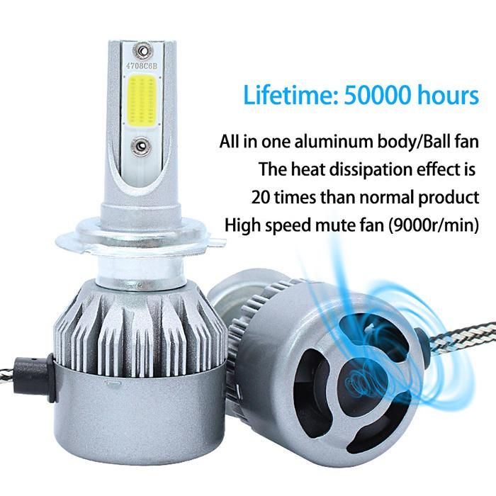 High Lumen H1 LED Headlight with Auto Car H4 LED Headlight and LED Headlight Car (80W 12V 24V)
