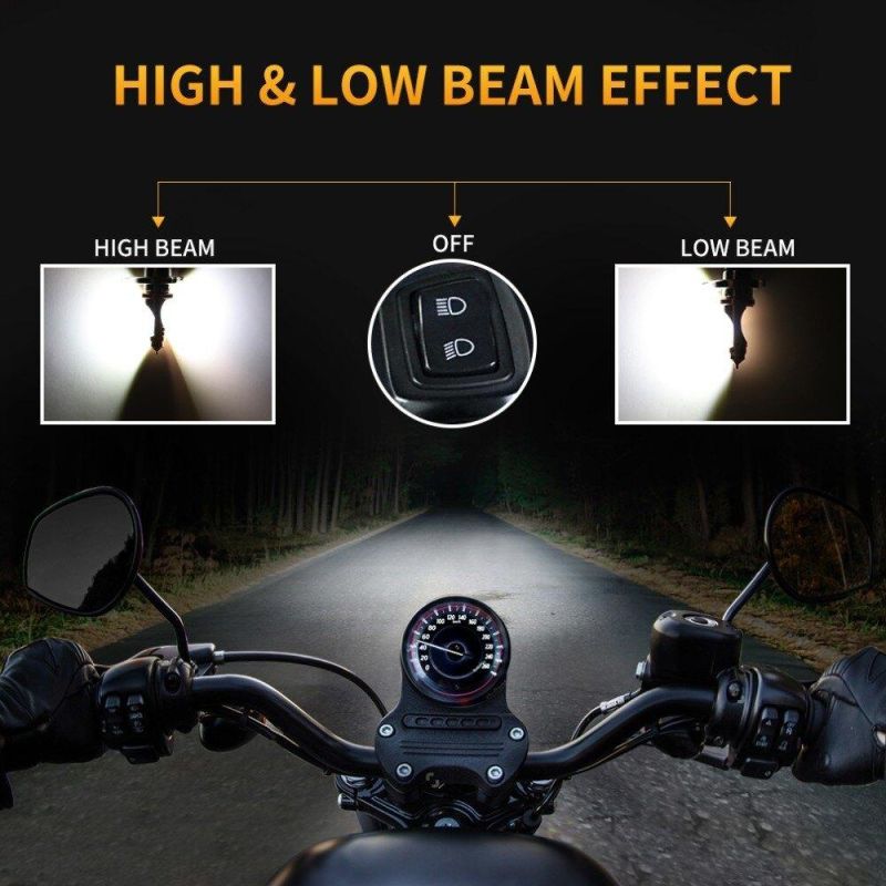 H4 LED Motorcycle Headlight 12V HS1 LED H4 LED Moto Bulbs 3400lm Super Bright White Motorbike Head Lamp Scooter Accessories Moto