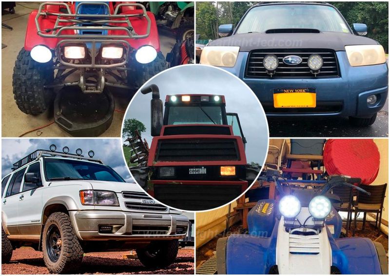 5inch Round Fog Lights Spot Beam Work Lamp Trucks Jeep LED Lights Fit for Trucks off-Road Vehicle ATV