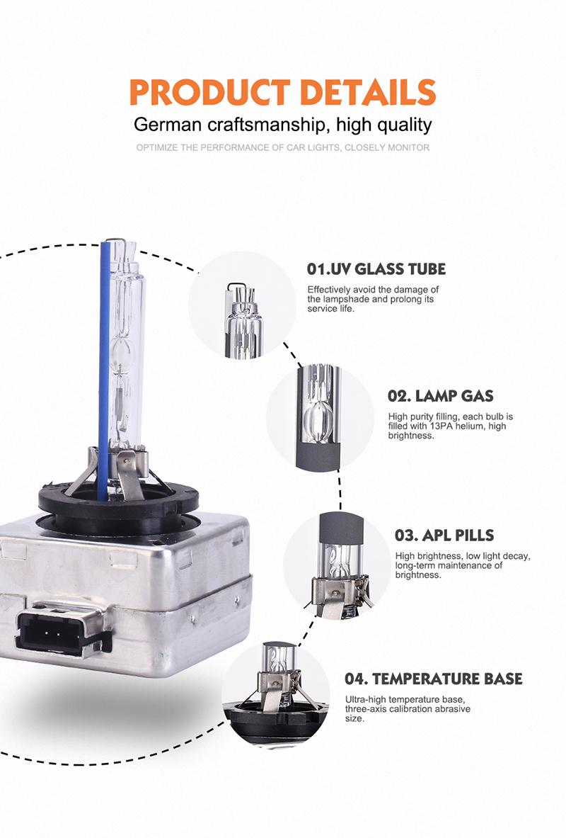 35W Auto HID Xenon Lamp D1S/R D2S/R D3S/R D4S/R 4300K 5000K 6000K 8000K Auto Lights Car Headlight Bulb