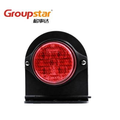 Red Auto LED Light Clearance Side Marker Light Front Rear Position Light for Truck Trailer with Grommet