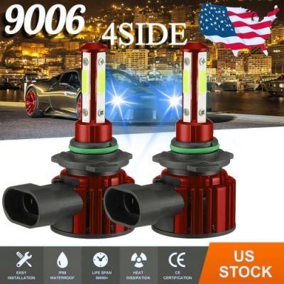 Powerful Super Bright LED Bulb LED Headlight 9006 Hb4 Auto Lamp Car Automobiles LED Head Lamp 12V 24V 8000K Blue Light