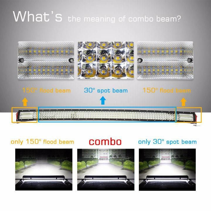 8d 4 Row 564W 32inch Curved LED Light Bar