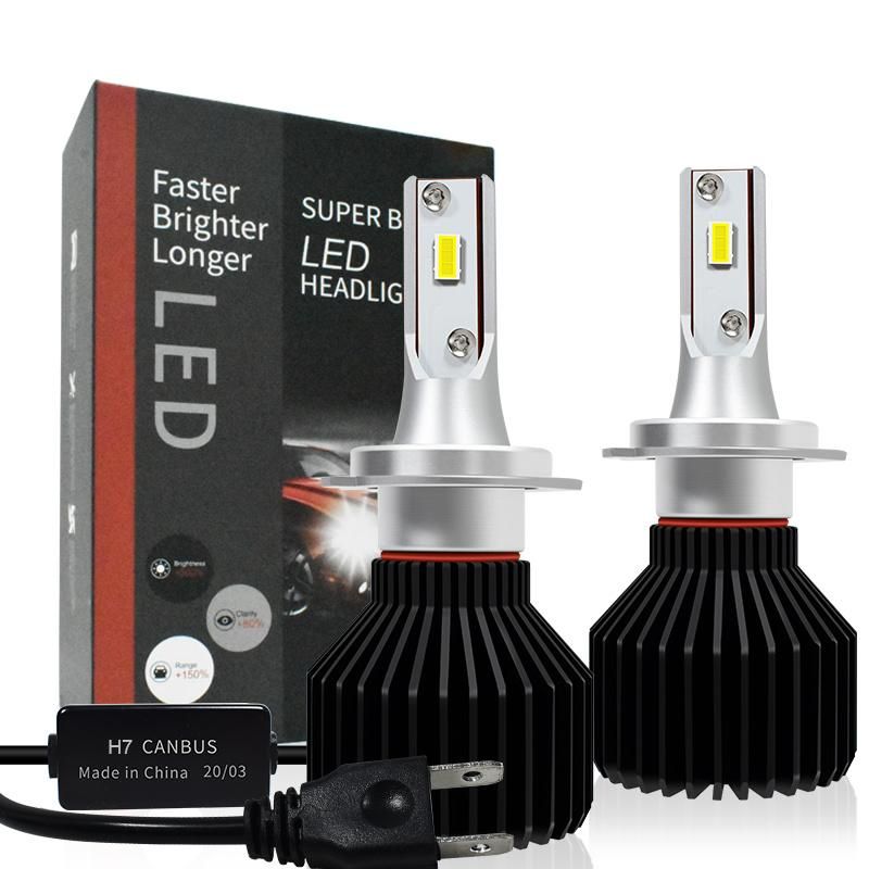 New Design 5 Side LED Chip 30W 3200lm H4 Motorcycle Light System H7 H11 9005 9006 LED Auto Headlight