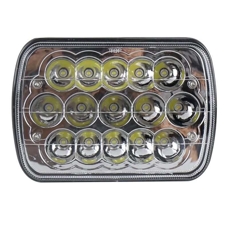 Hot Sale 7 Inch Universal Square LED Work Light Lamp for off Road High Power ATV Jeep Wrangler 4X4 RV Trailer Boat