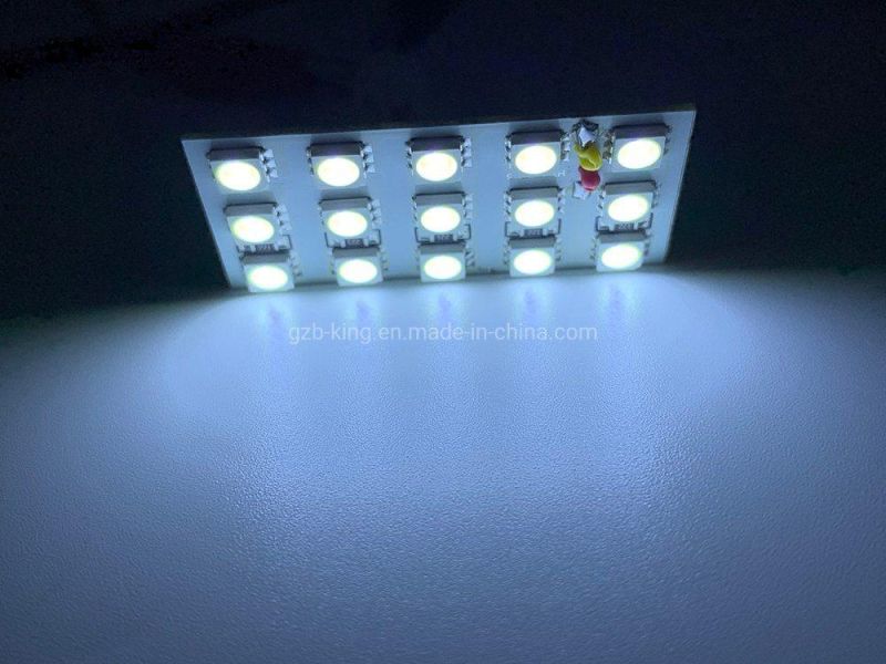 3 Year Warranty Car Interior 15SMD 5*3 5050 LED Bulb Lamp Light Panel