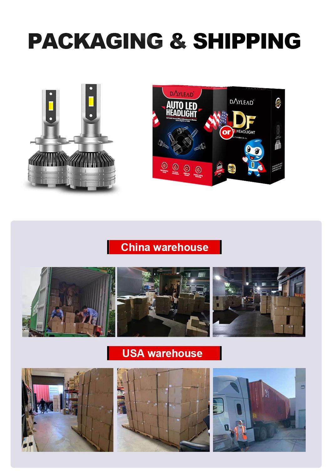 Universal Car Factory Wholesale H1 H4 H7 High Quality Car LED Headlight