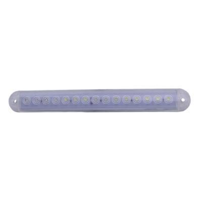 8&quot; Clear Blue Waterproof LED Light Bar 15 LED Utility Strip Bar Boat Lights
